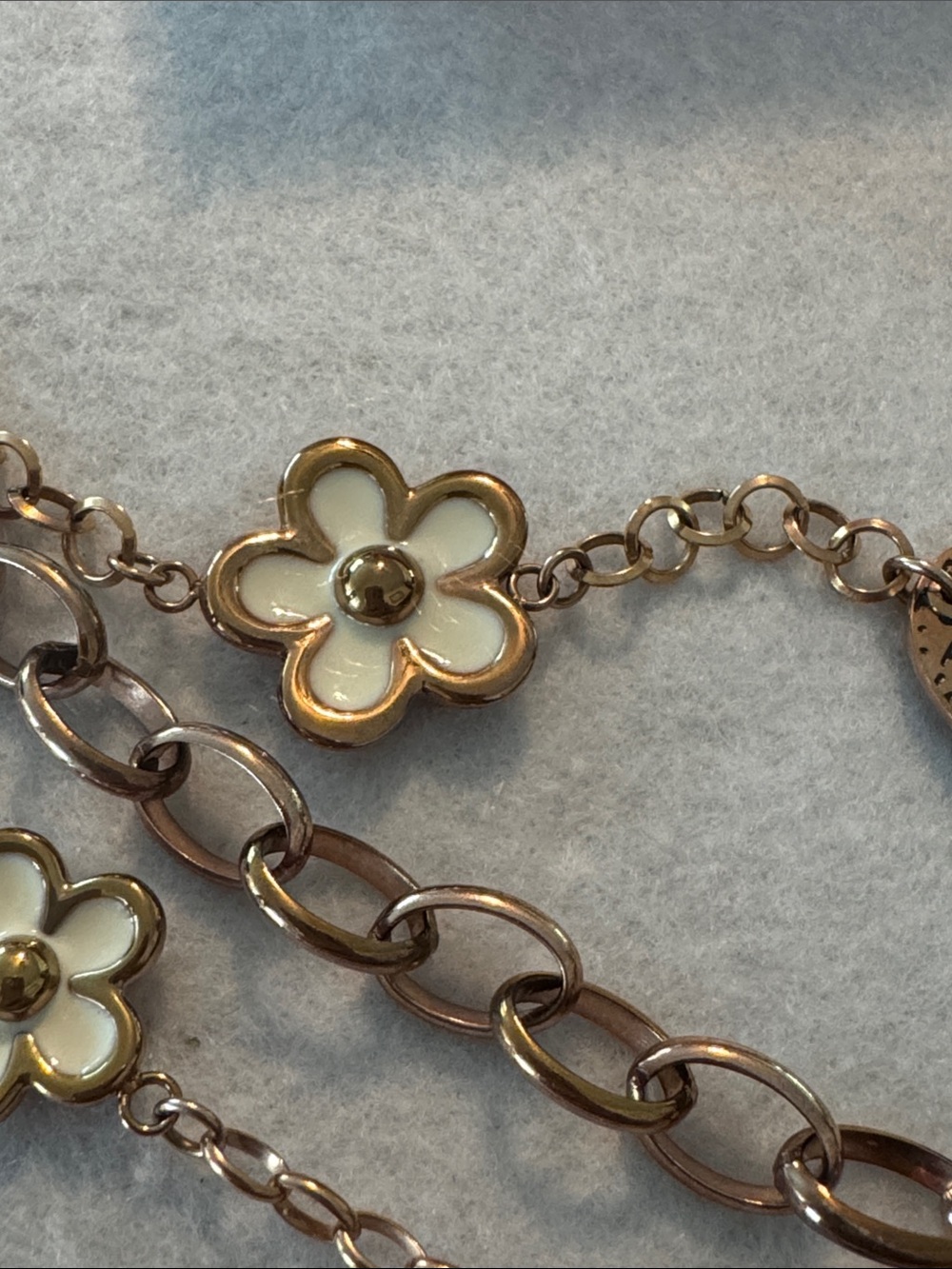 Folli Follie Rose Gold Multi-Strand Floral Necklace - Picture 9 of 10